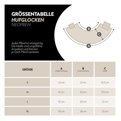 Neopren Hufglocken (recyceltes Material, 2er Set)