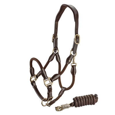 Leather Halter with rope "Denver"