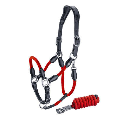 Leather Halter with rope "Denver"