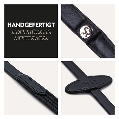 Safety belt reins with magnet "NoPanic"