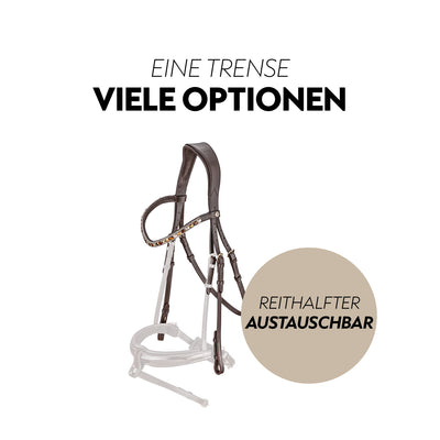 Swedish bridle "Aspen" with reins