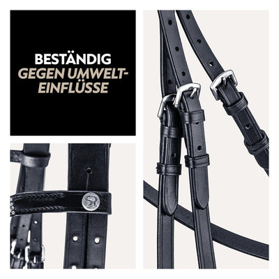 Swedish bridle "Aspen" with reins