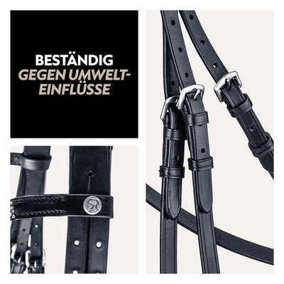 Swedish bridle "Aspen" with reins