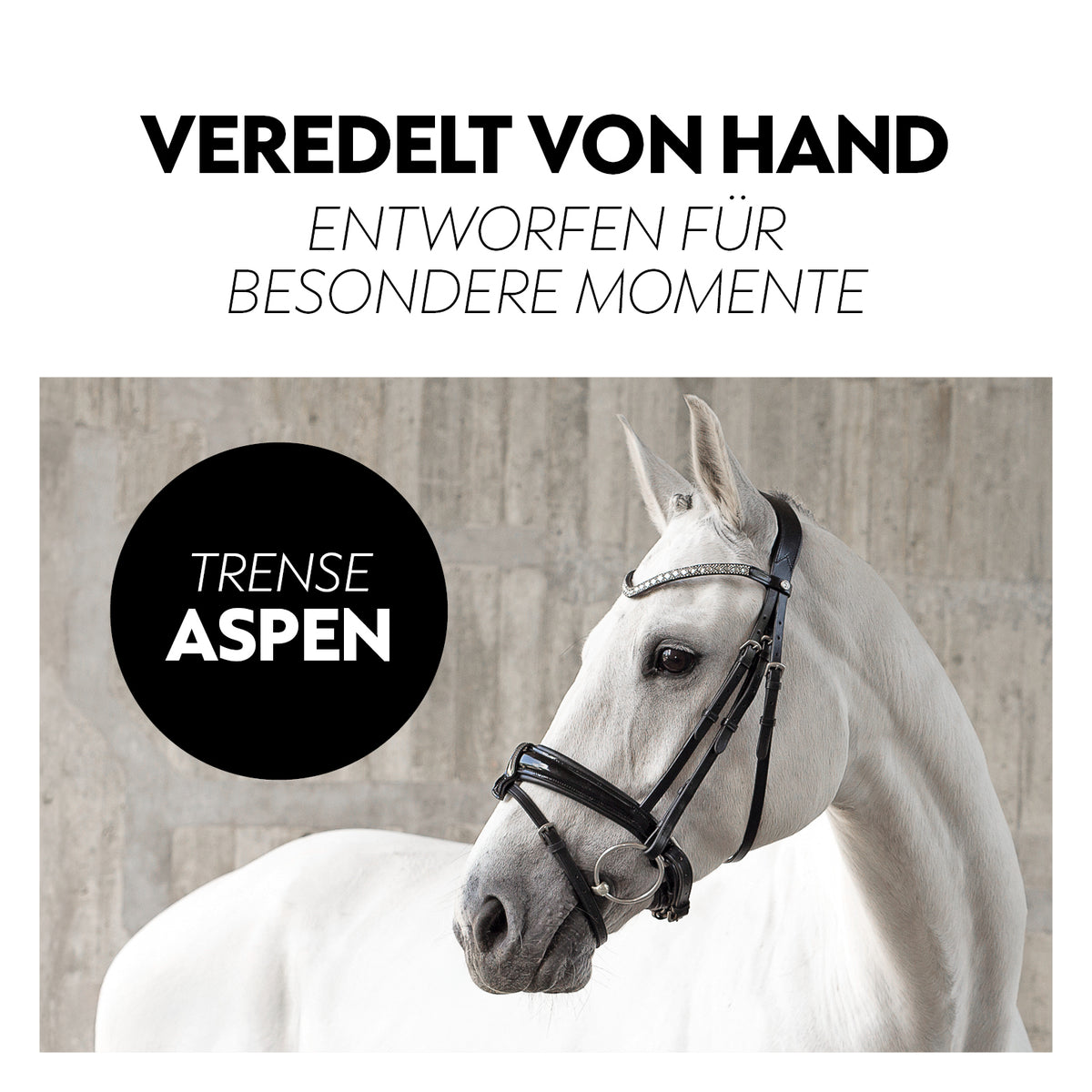 Swedish bridle "Aspen" with reins