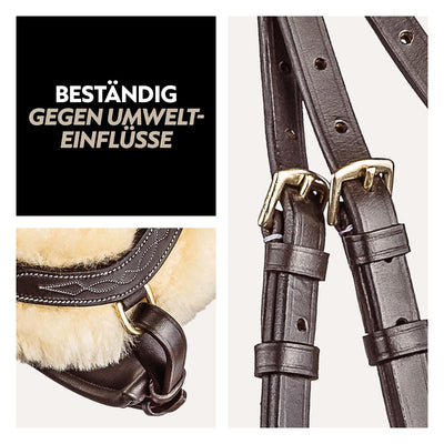 Swedish bridle "Oxford" with reins
