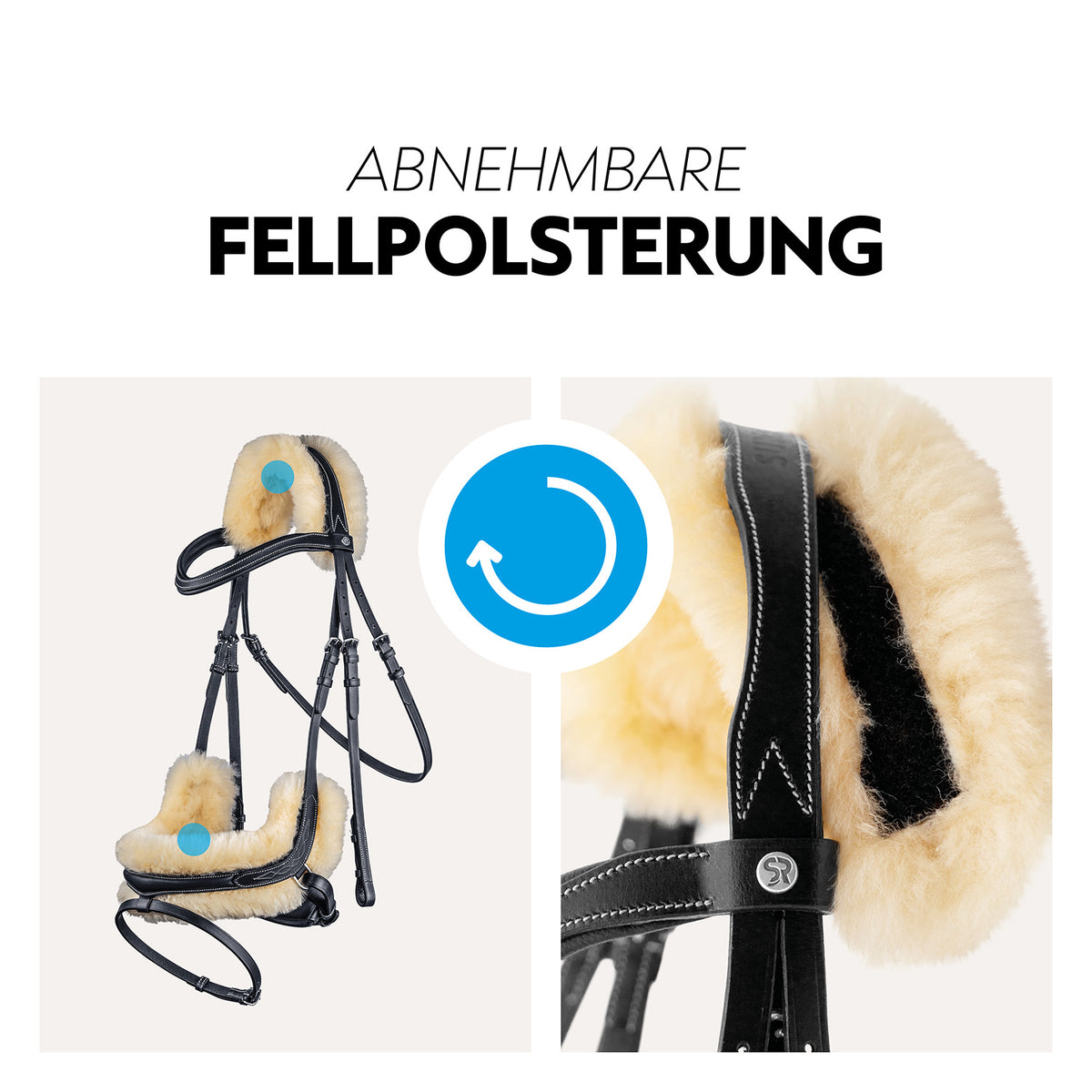 Swedish bridle "Oxford" with reins