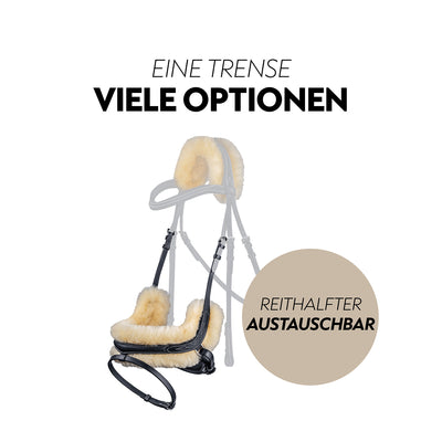 Swedish bridle "Oxford" with reins