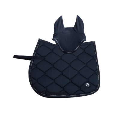 Jumping saddle pad with ear net "Wellington"
