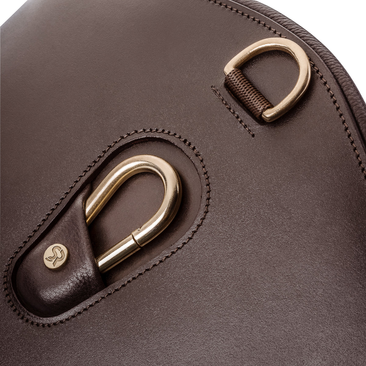 Leather Studguard Girth "Hickstead"