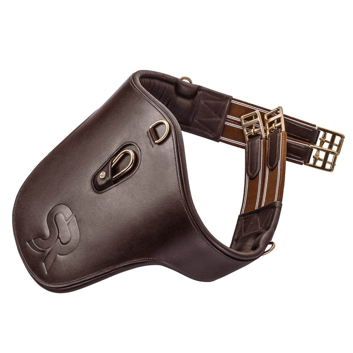 Leather Studguard Girth "Hickstead"
