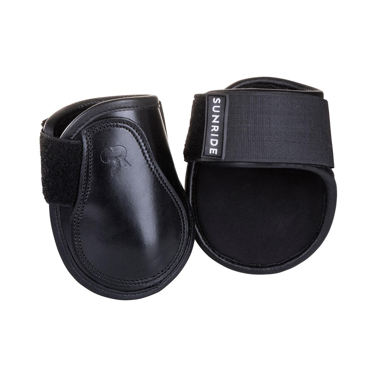 Leather jumping boots with fetlock boots (double Velcro, set of 4)
