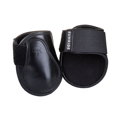 Leather jumping boots with fetlock boots (double Velcro, set of 4)