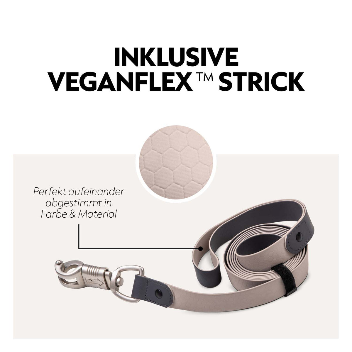 VeganFlex™ Halfter mit Strick