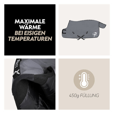 Winterdecke 450g mit Unterdecke 300g "Alaska-System"