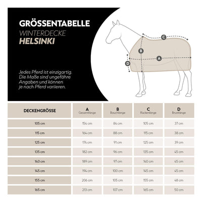 Winter Blanket 250g with Underrug 300g "Helsinki-System"