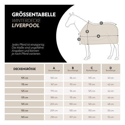 Winter Blanket 150g with Underrug 150g "Liverpool-System"