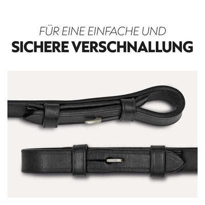 Safety rubber reins with magnet "NoPanic"