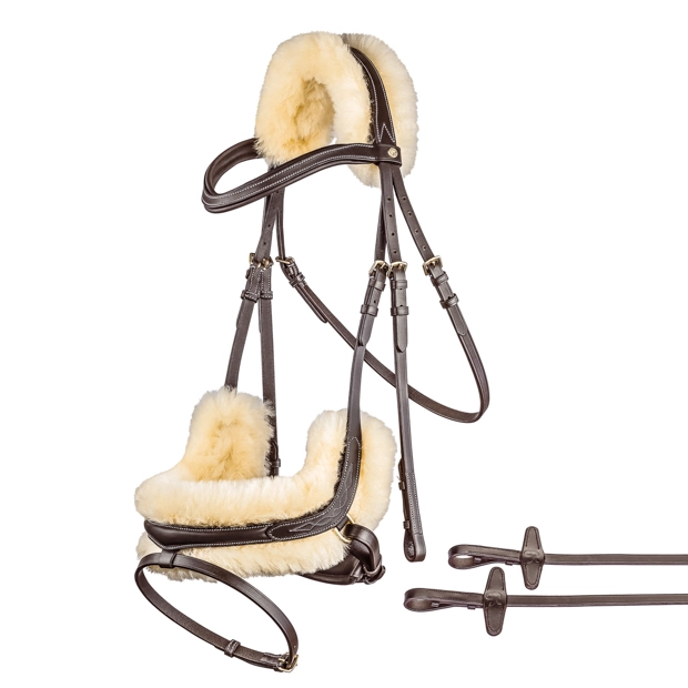 Swedish bridle "Oxford" with reins