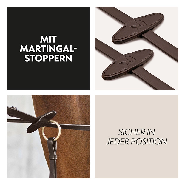 Safety rubber reins with magnet "NoPanic" Safety rubber reins with magnet "NoPanic"