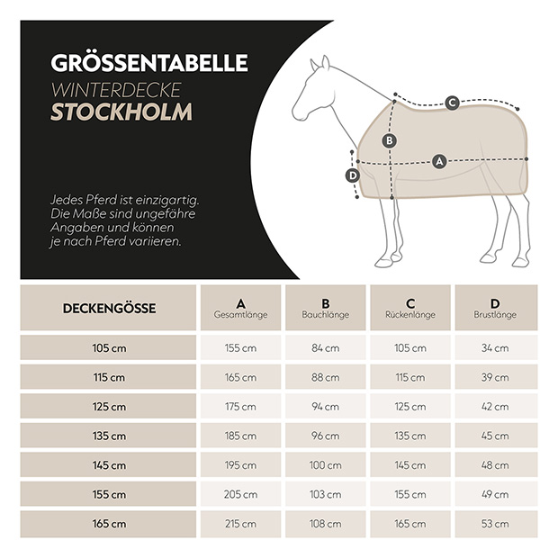 Winter blanket 100g "Stockholm" (1200D)