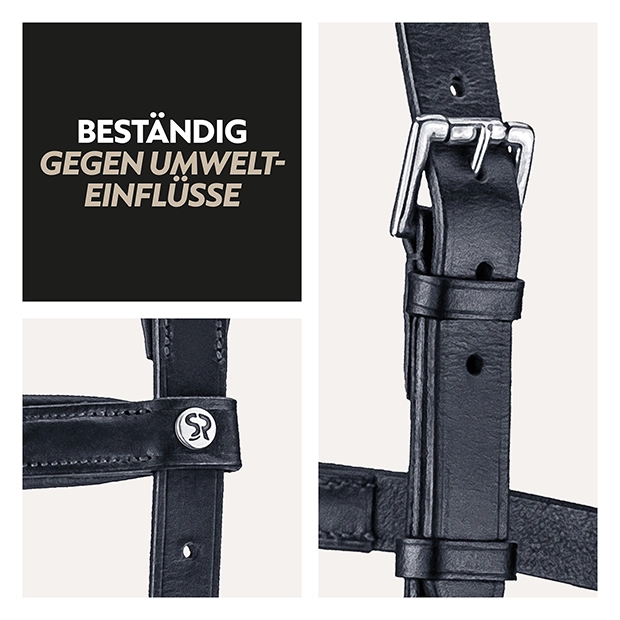 English combined bridle "York" with reins English combined bridle "York" with reins