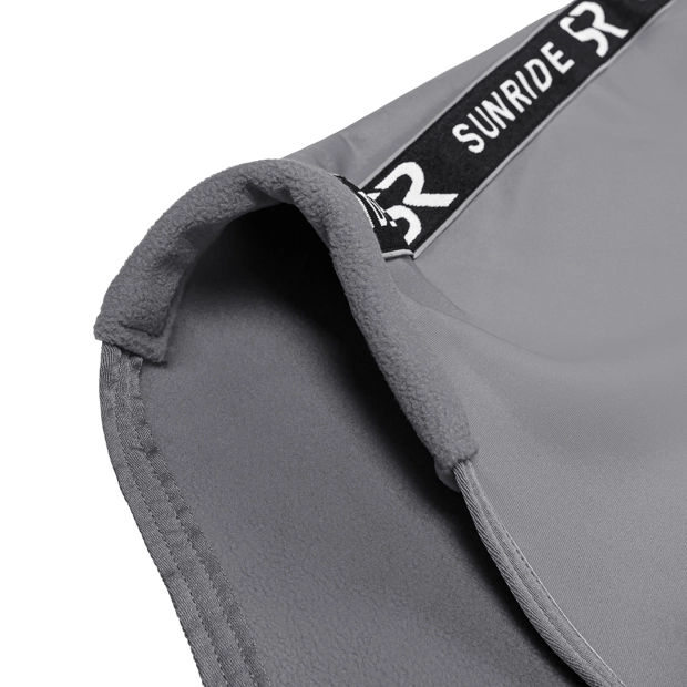 soft neck protection on cooler rug boston exclusive line grey grey boston cooler rug with detailed view on soft neck protection by sunride