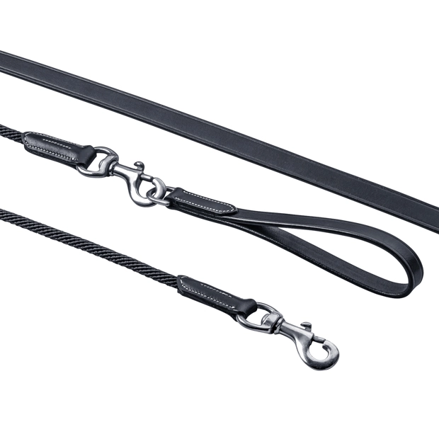 black leather draw reins with silver mounting and extra loop by sunride