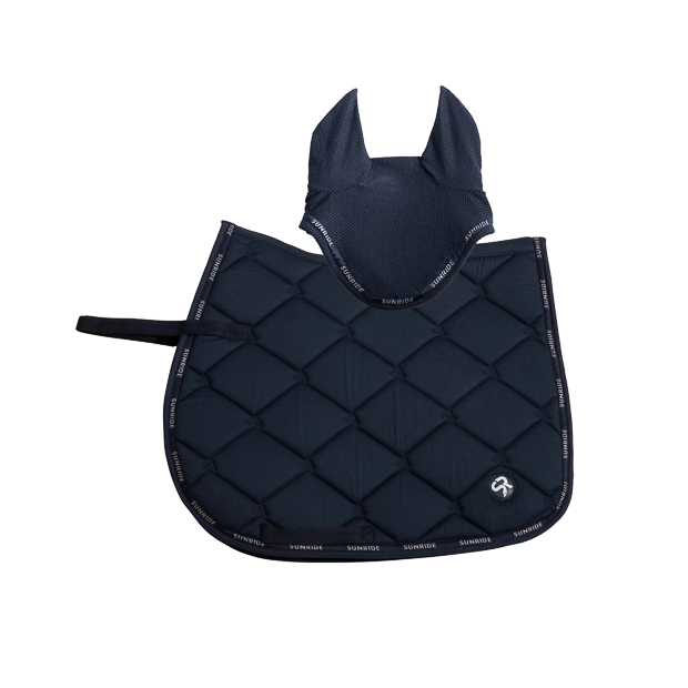 set springschabracke und fliegenhaube wellington blau set bestehend aus der blauen springschabracke mit dem passenden ohrnetz aus der wellington linie von sunride