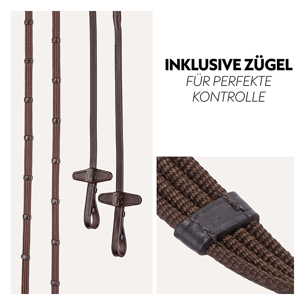 Schwedische Trense "Oxford" mit Zügel