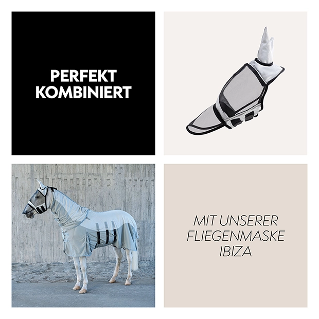 Fliegendecke mit abnehmbarem Halsteil "Ibiza"