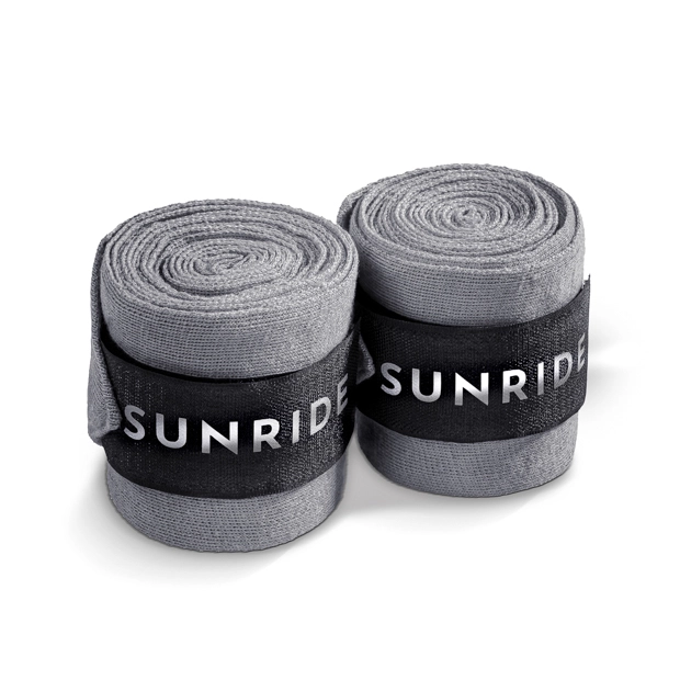 1 set of bandages grey with reflecting sunride logo