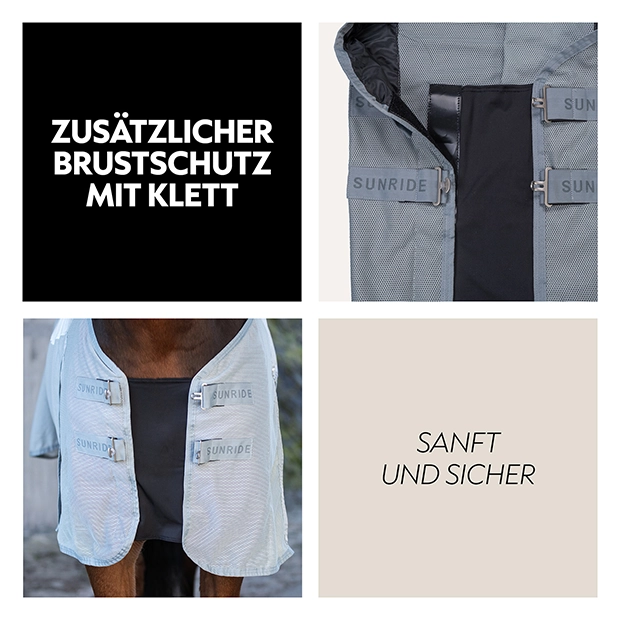 Fliegendecke mit abnehmbarem Halsteil "Ibiza"