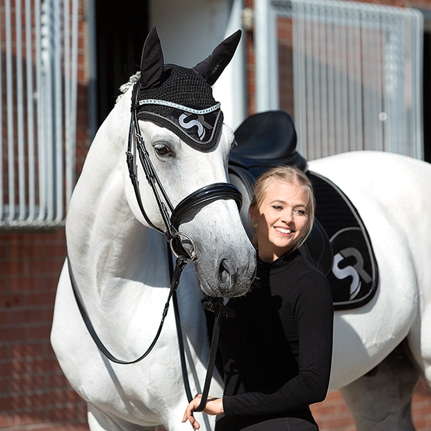 Dressurschabracke mit Fliegenhaube "Exclusive Line"