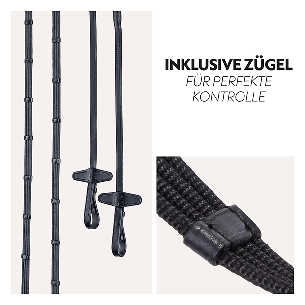 English combined bridle "York" with reins