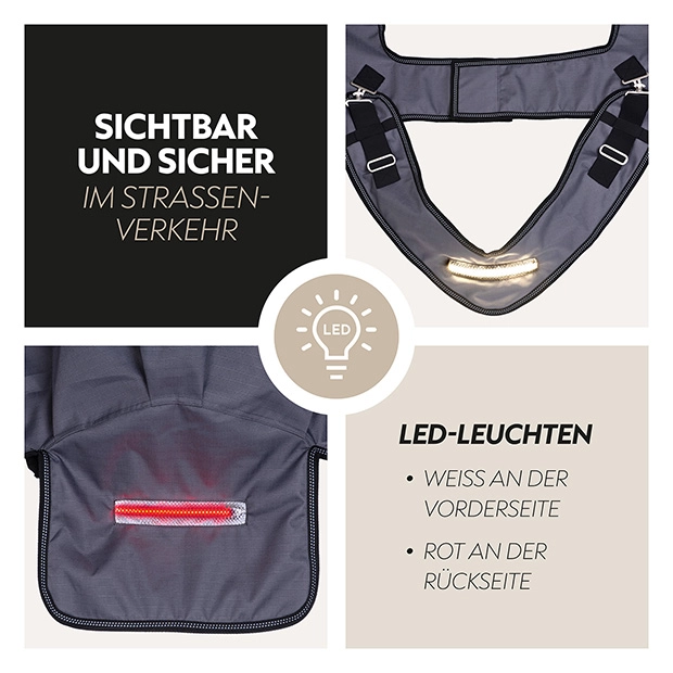 Waterproof LED riding rug 0g “New York” (1200D) LED riding rug 0g "New York" (1200D)