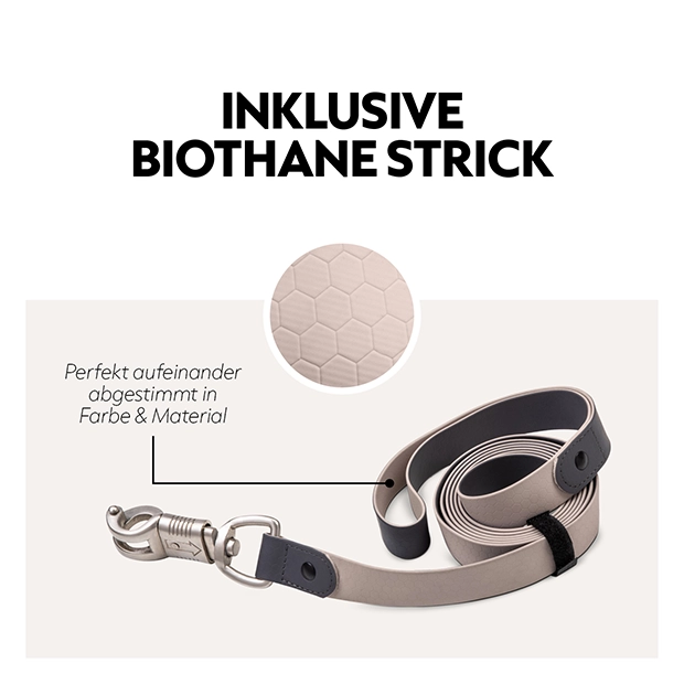 Biothane Halfter mit Strick