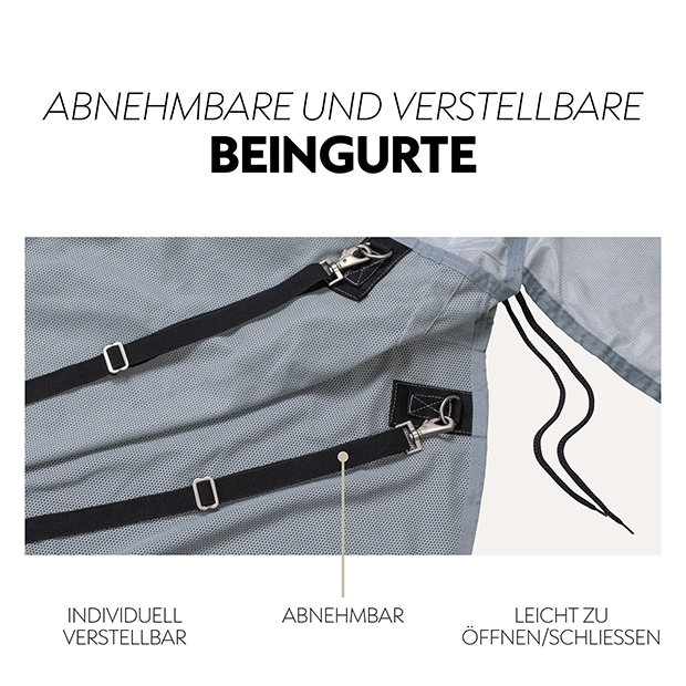 Fliegendecke mit abnehmbarem Halsteil "Ibiza"