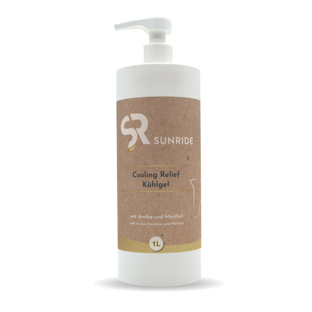 cooling gel cooling relief in one liter bottle by sunride
