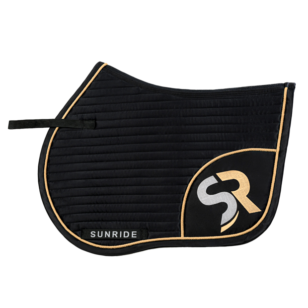 springschabracke exclusive line schwarz gold schwarz goldene springschabracke aus der exclusive line von sunride