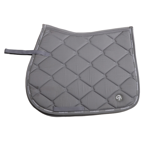 jumping saddle pad wellington line grey grey wellington line jumping saddle pad with breathable air mesh spine by sunride