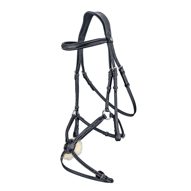 black mexican bridle acapulco with silver mounting including matching reins by sunride