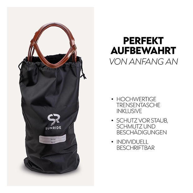 English combined bridle "Berlin" with reins