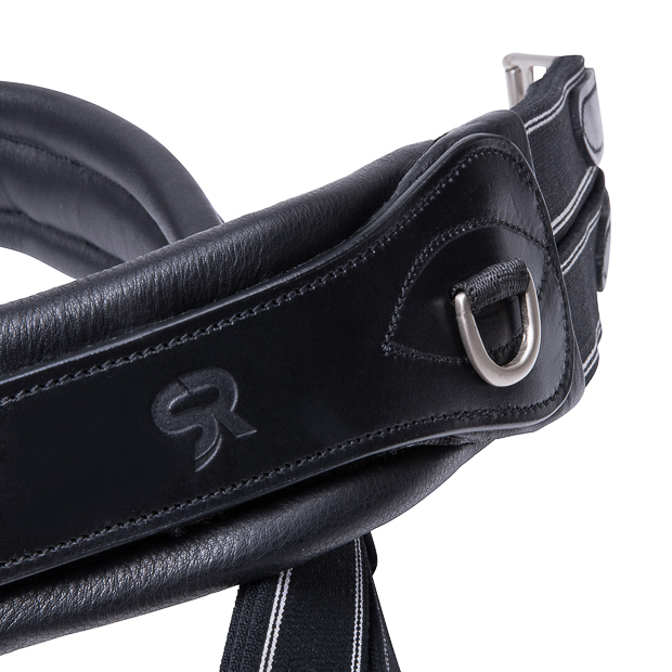 2-in-1 Leather Saddle Girth with Fur "SohoFlex"