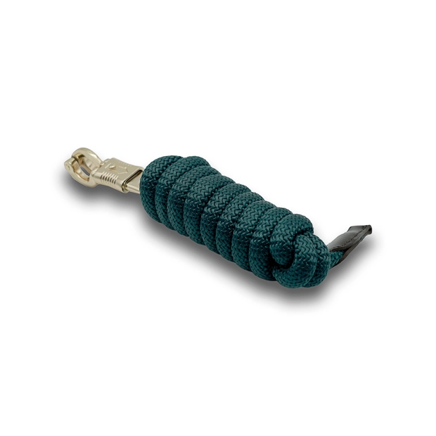 fuehrstrick gruen mit panikhaken passend fuer alle halfter von sunride