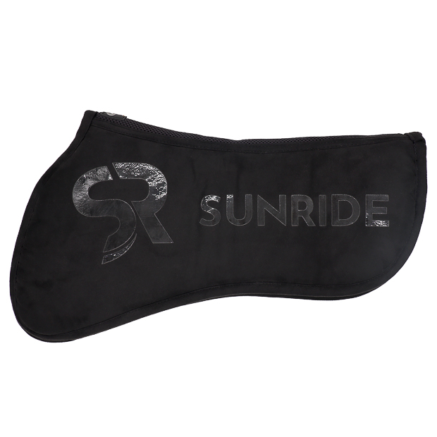 half saddle pad cloud one for dressage saddles with multiple layers in black
