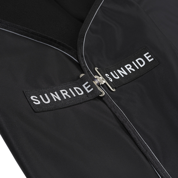 abschwitzdecke boston schwarz mit vorderem verschluss schwarze abschwitzdecke mit verschluss vornen von sunride